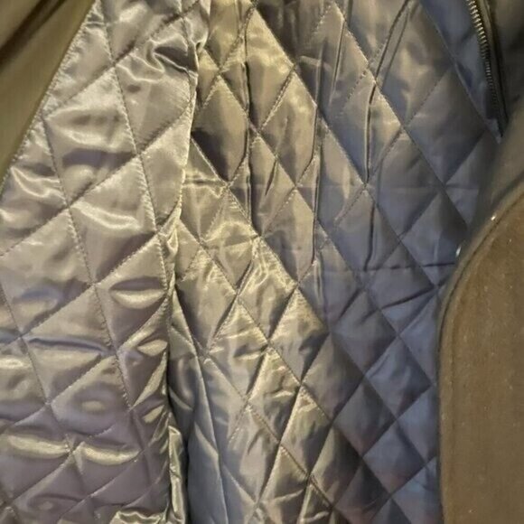 NWT Michael Kors Men's Jefferson Black Melton Wool Field Jacket Pea Coat Small - Picture 10 of 14